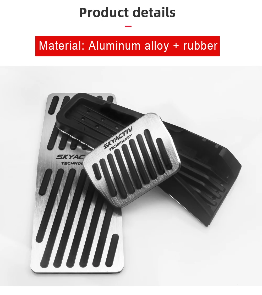 Für Mazda 3 BP CX30 CX50 CX60 MX30 MX-30 2019 2020 2021 2022 2023 2024 Auto Fußstütze gaspedal Bremspedal Abdeckung Zubehör – Detail 7