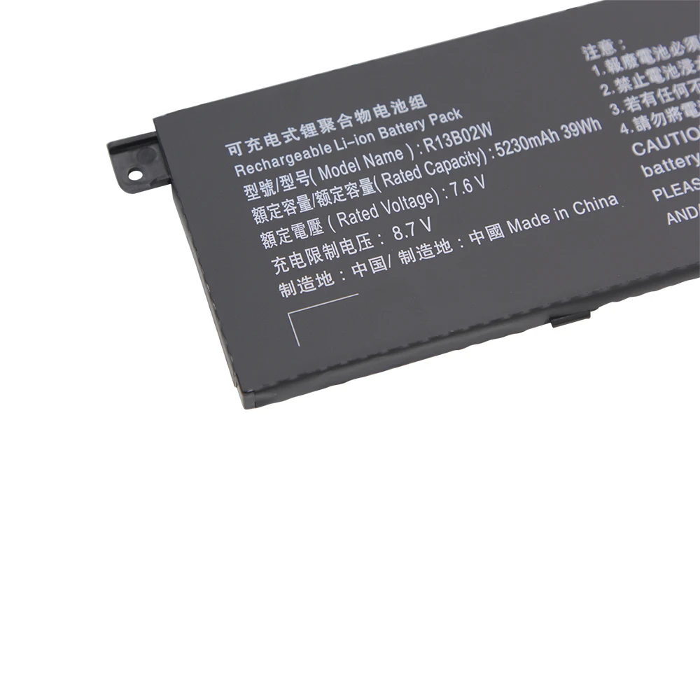 Bateria do Portátil para Xiaomi mi ar 13 13.3 Série Tablet Computador Portátil 16130101 R13b02w 7.6v 5230mah 39wh R13b01w - Imagem 6