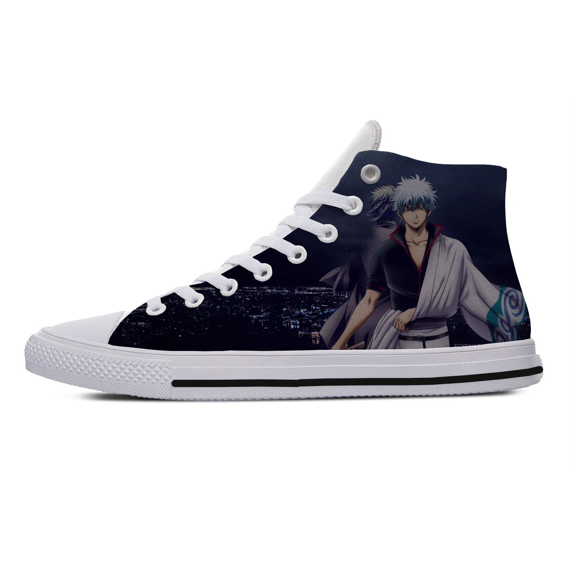 Hot Cool Fashion Funny Summer Cartoon High Quality Sneakers Casual Shoes Men Women Anime Gintama High Help Classic Board Shoes