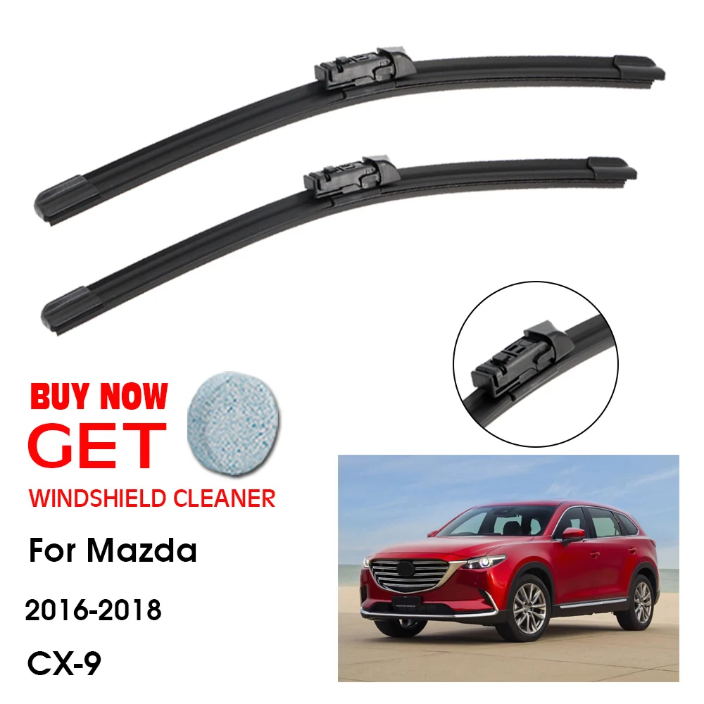 

Car Wiper Blade For Mazda CX-9 26"+16" 2016-2018 Front Window Washer Windscreen Windshield Wipers Blades Accessories