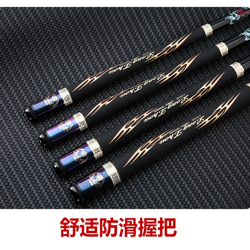 초경량 및 초경질 고탄소 소재 텔레스코픽 낚싯대, 다양한 장소용 강력한 핸드 로드, 2.7m-10m, 신제품