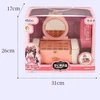 Kids Cosmetics Makeup Set Suitcase Dressing Case Girl Princess Kids Lipstick Eye Shadow Set A Birthday Present Toys Beauty Box 4