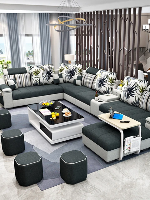 Modern Sofa Sets Living Room | Fabric Sofa Combination Set - Modern  Minimalist Fabric - Aliexpress