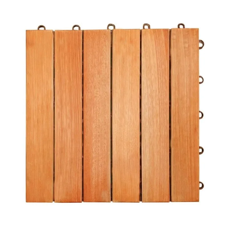 

Vifah, 12 дюймов, L x 12 дюймов, W, 6 ячеек, эвкалипт, соединяющаяся Коричневая Плитка