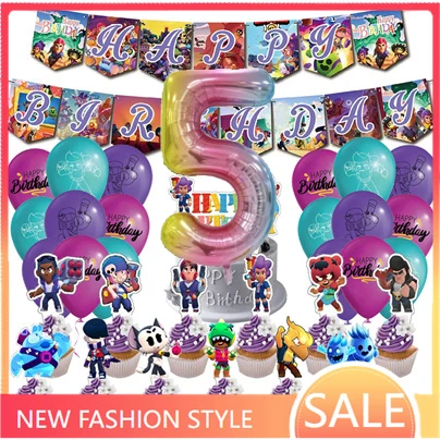 Cartoon Birthday Party Decorations Pencil Case Supplies Balloons Anime Figures Disposable Tableware Sets For Kids Gift Cup pencil cases
