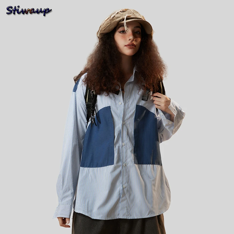 

Elegant Social Women's General Striped Shirt Blouses Autumn Long Sleeve Formal Hawaiian Shirt Men Novelties 2023 Trend To Sell