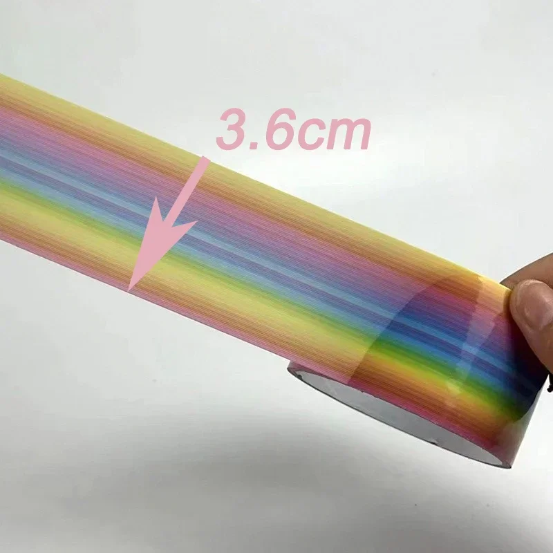 2/1PC Rainbow Ball Rolling Glue Decompression Sticky Tapes  Sticky Ball Handmade DIY Crafting Making Colored Ball Tapes