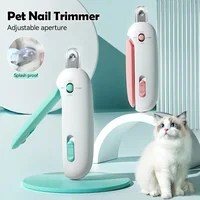 Pet Nail Clippers with Light for Dogs and Cats Rechargeable Easy and Safe Trimming with Precision Blades and LED Light 2