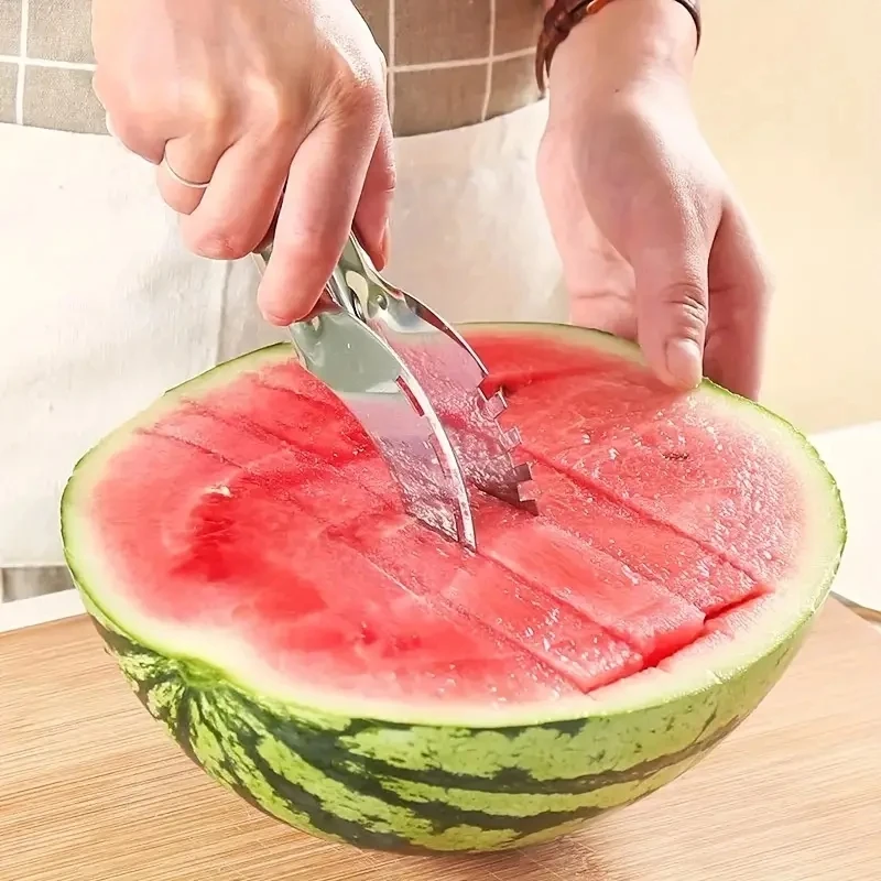 Stainless Steel Watermelon Cutter Knife Kitchen Gadgets Multifunctional Home Gadget Accessories