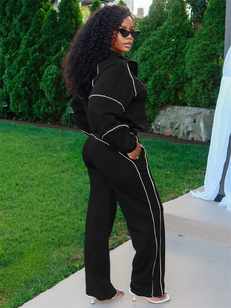 Wmstar Two Piece Sets Women Wholesale Elastic Waist Casual Zip Top and Leggings Sweasuit Sport Matching Suit Dropshopping 2025