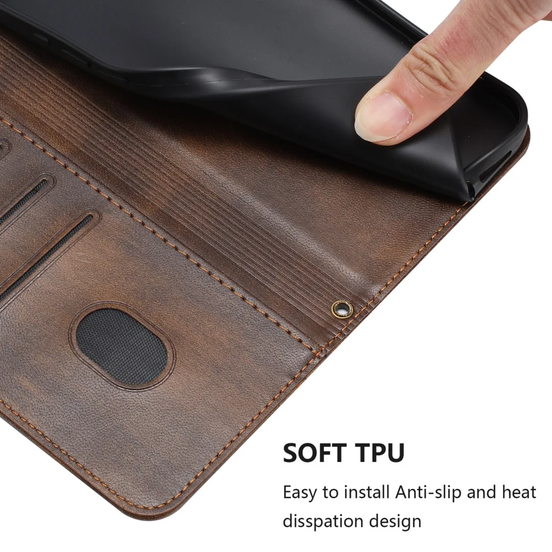 Case For Motorola Moto G85 5G, Premium Leather Protective Wallet Case - View #7