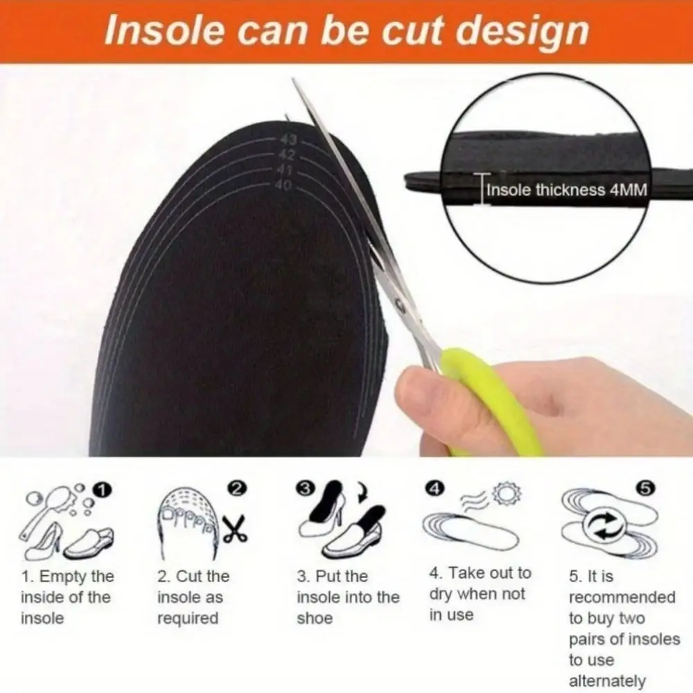 Shoe insoles Cuttable USB Heated 3 Gear Control Warm Thermal Washable Non-Slip Electric Foot Warming Pad
