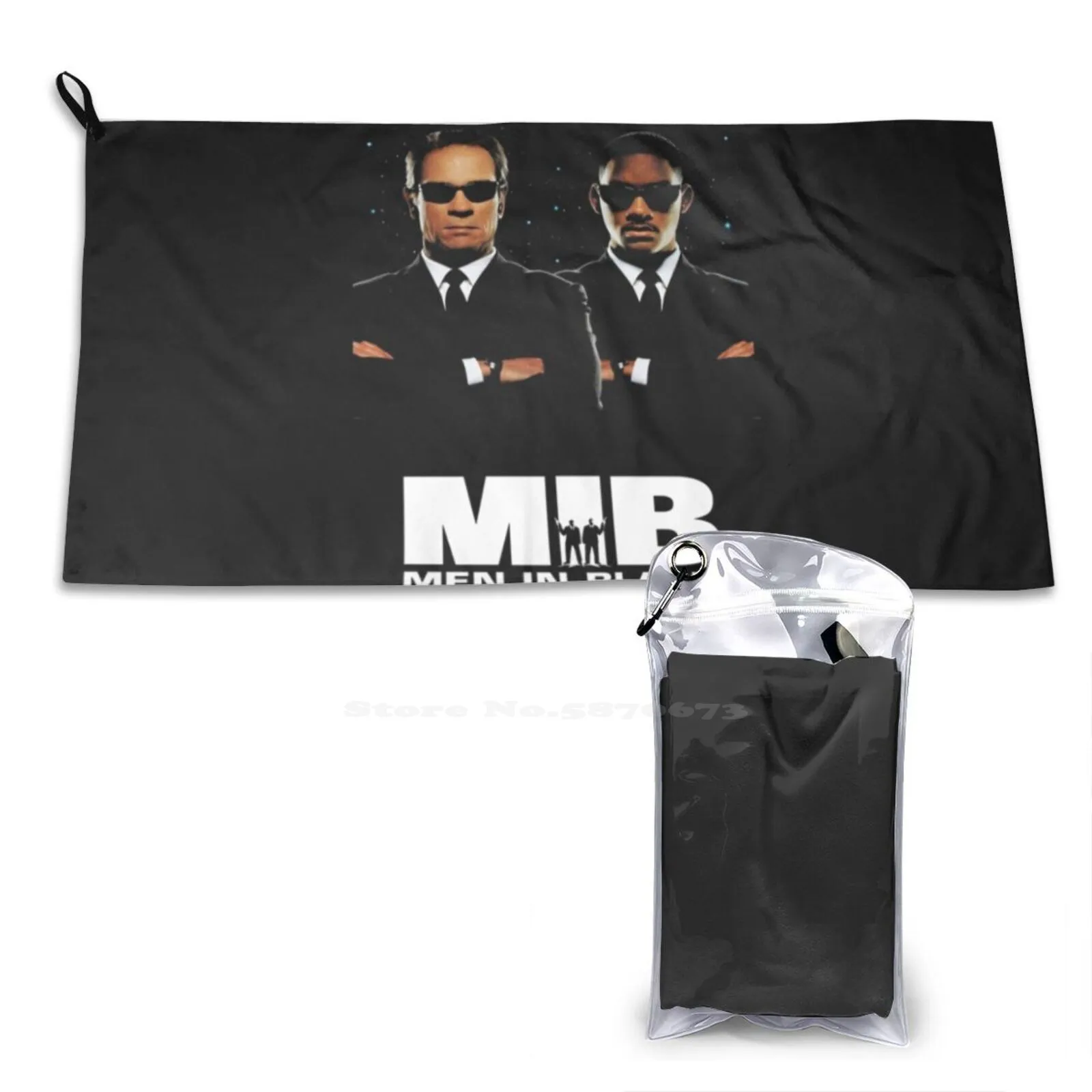 Agente Man Character Essence Poster Asciugamani Da Bagno Morbidi Personalizzati Home Outdoor Men In Black Friday American Science Fiction