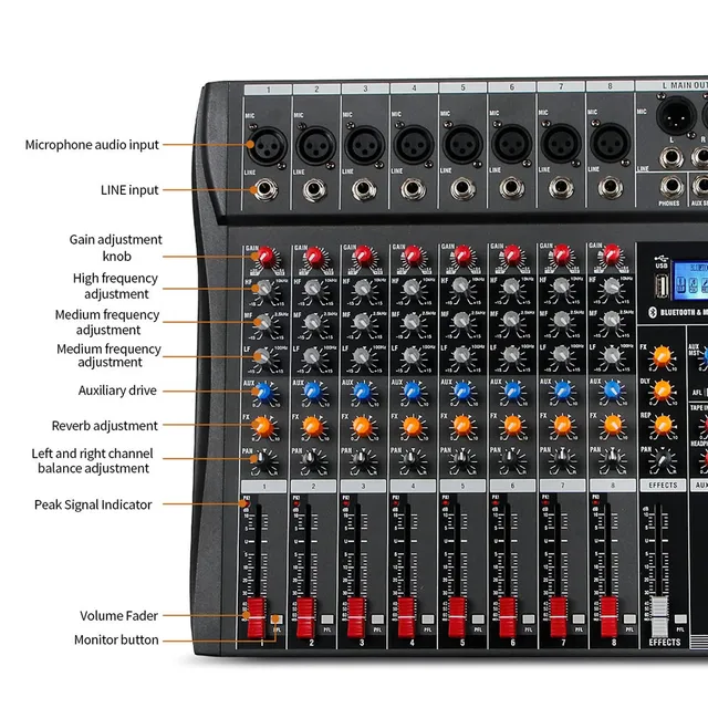 Prix Table de mixage 4piste et carte son MEG UM-68