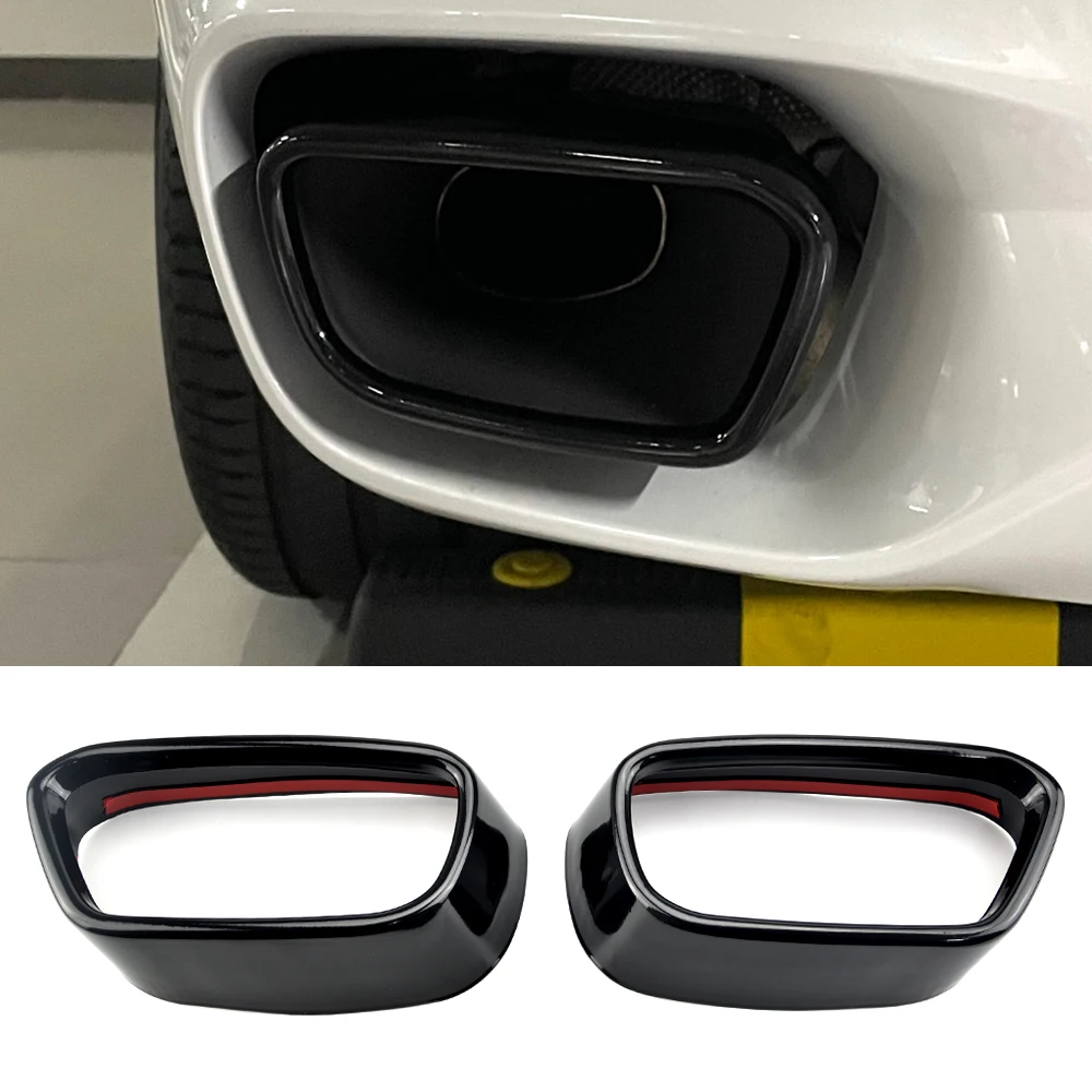 

Stainless steel black tail throat car exhaust pipe cover car sticker For BMW X5 F15 X6 F16 2014-18 (M sports version)