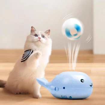 Whale Floating Cat Toy 1