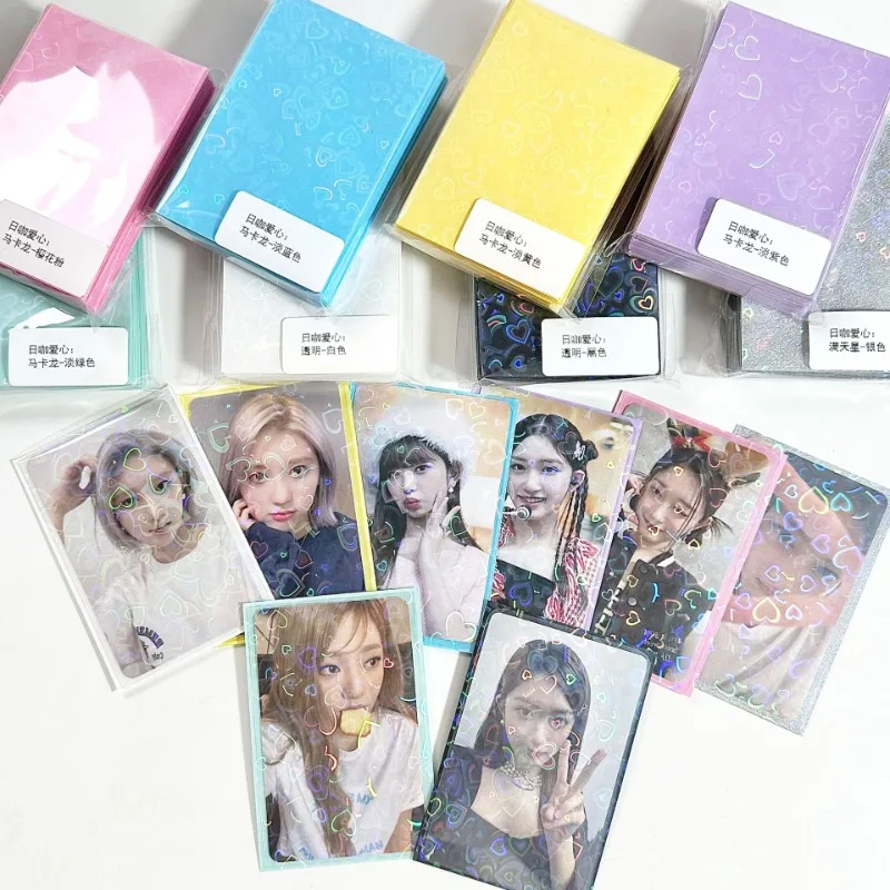 50pcs/pack Colored Korean Toploader Idol Photo Card Holder 3 Inch Photocard Sleeves Photo Anti-scratch Card Protective Case 2