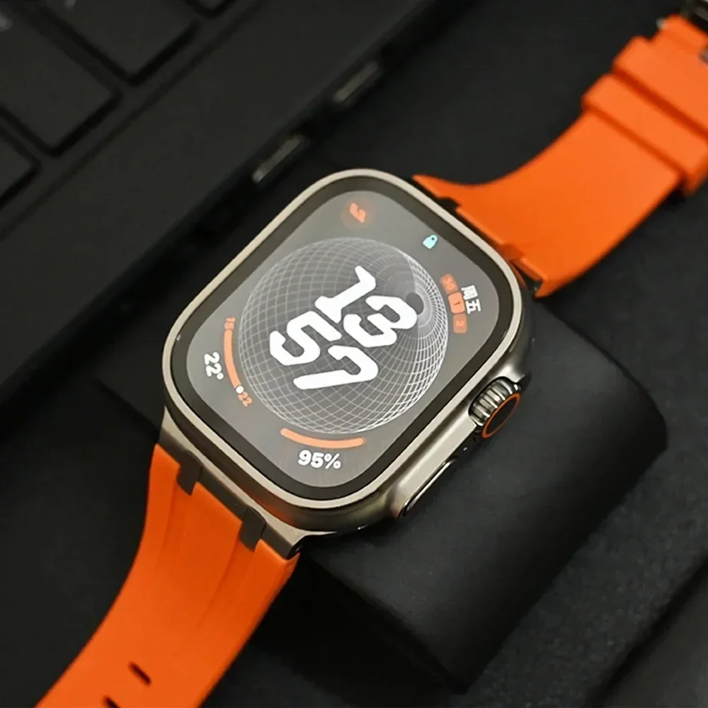 Premium Silicone Sports Band with Butterfly Clasp