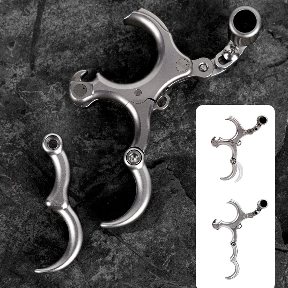 

1pc Archery Evolution Diffuser Hot Sale Three-Four Finger Interchangeable Grip Archery Release Device Multi-directional Adjustme