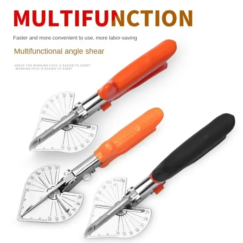 KATUR Multi-Angle Miter Shear Cutter - 45?? To 135?? PVC Pipe Scissors With Spare Blades