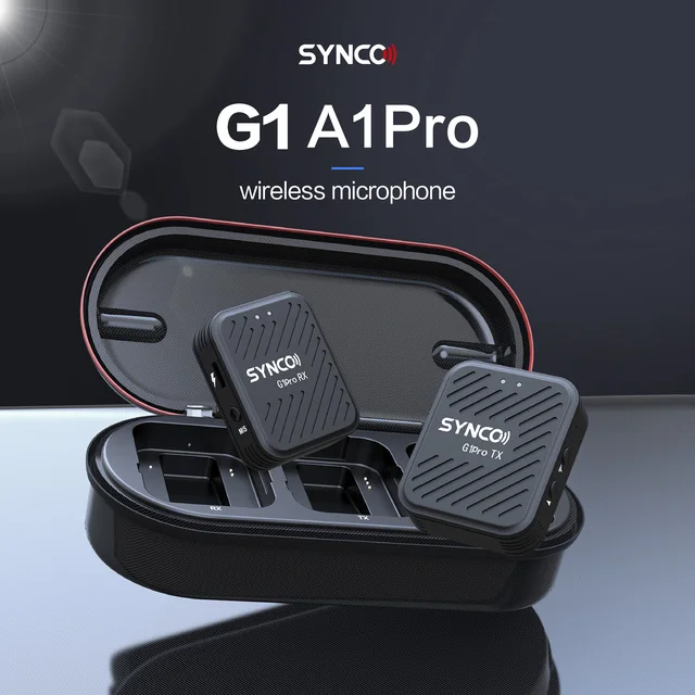 

SYNCO G1A1 A2pro Professional Microphone Video Shooting Audio Home Studio Lavalier Microphone for iPhone Android Wireless Mic