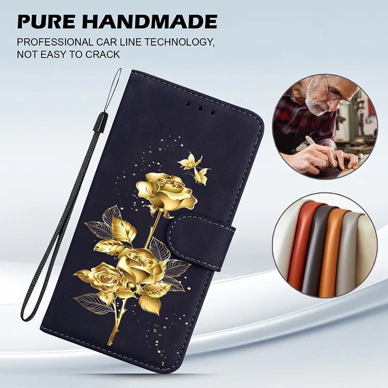 Leather Phone Case with Card Slot Wallet Cover