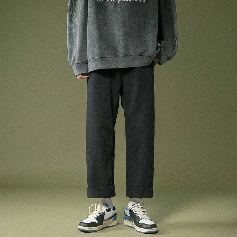 thumbnail image 1 of Pantalones para hombre Hip Hop Pantalones casuales Hombre Rectos Sueltos Venta de verano Y2k Nuevo en tendencia Clásico Elegante Estilo coreano Holgado Algodón, 1 of 4
