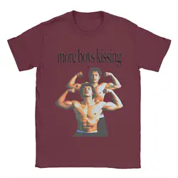 Men's Hip Hop Beach Tee - Y2K Print Cotton T - Shirt Gift - XXXL (Burgundy)