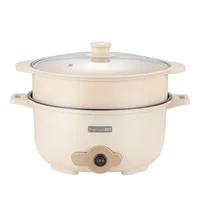 Multi functional integrated household electric heating pot, electric fryer, steamer in student dormitories 1