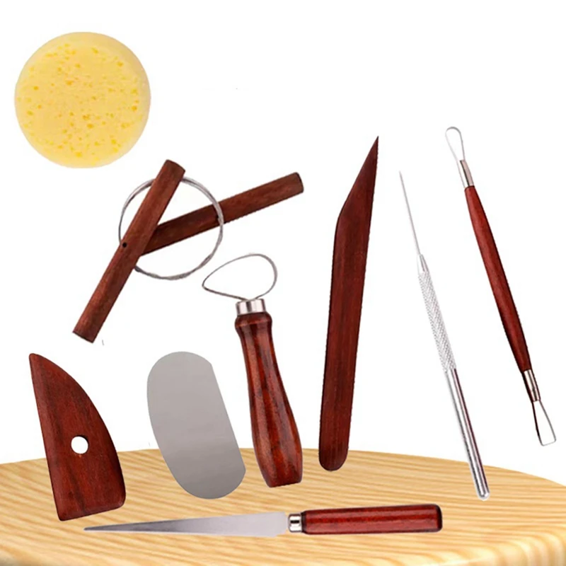 Clay Tools Pottery Carving Tools Set Of 15 Plastic Tools Mud Line Cutting Tools Multi-Purpose Clay Tools Durable Easy To Use 5