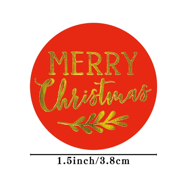 Christmas Stickers Adorable Round Encouraging Stickers 1 inch Self