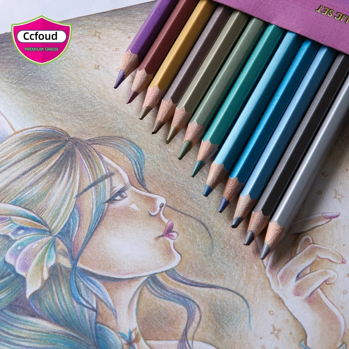 Matite colorate triangolare Black Edition - colori assortiti - Faber