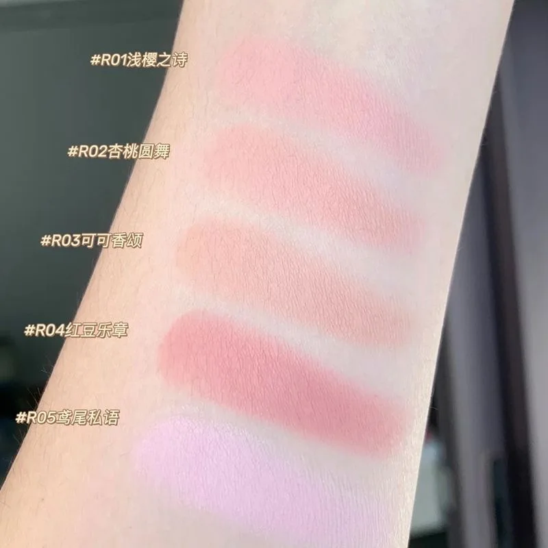 CUTE RUMOR Cosmetics Powder Blush Palette Matte Blusher Shades for Beautiful Long-Lasting Pigment Light Blush Korean powder blusher blush powder blush plate facial blusher