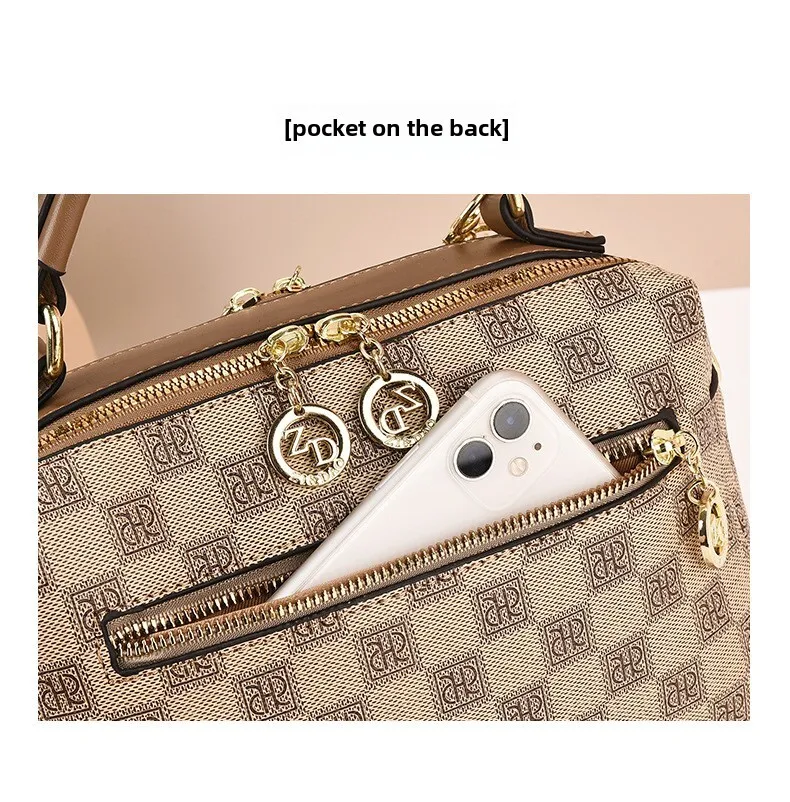 Classic Large Shoulder Bag For Women, Versatile Boston Pillow Handbag_voghion.com