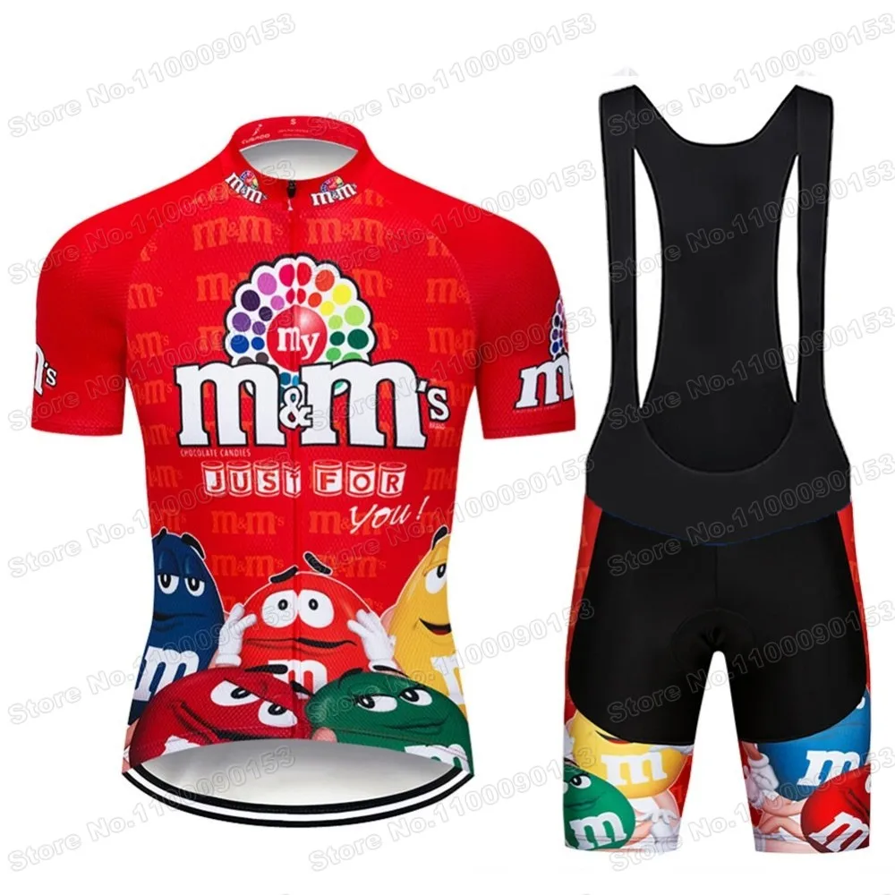 2024 Popular Chocolate Bean Cycling Jersey Set Funny Cartoon Cycling Clothing Men Road Bike Shirt Suit Bicycle Pants MTB Maillot 4