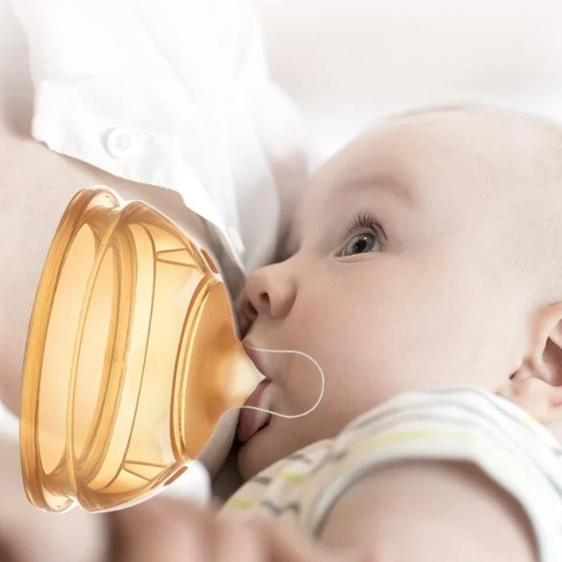Silicone Nano Baby Bottle Feeding Bottles with Handle for Baby Weaning Anti-Choking Nipple Bottle for 0-9 Month 150ML/250ML