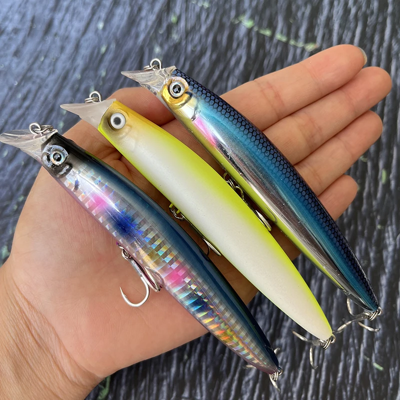 115mm 15.5g Floating Minnow Fishing Lures Long Casting Artificial Bait Saltwater Trout Wobbler Pesca Swimbait Fishing Equipment - 3