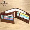【Genuine Cowhide Leather】ManBang Brand Hot Sale Men's Wallet Luxury Original Short Tri-Fold First Layer Cowhide Purse Business 4