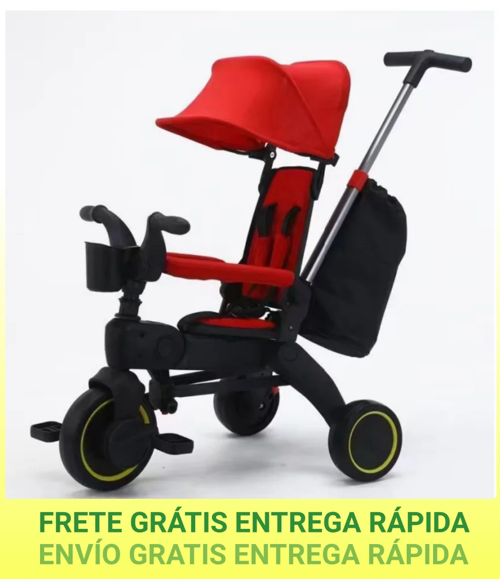 

2023 High Quality Three-wheeled trolley,good helper for children to go out and play,suitable for 6 month to 6 years old