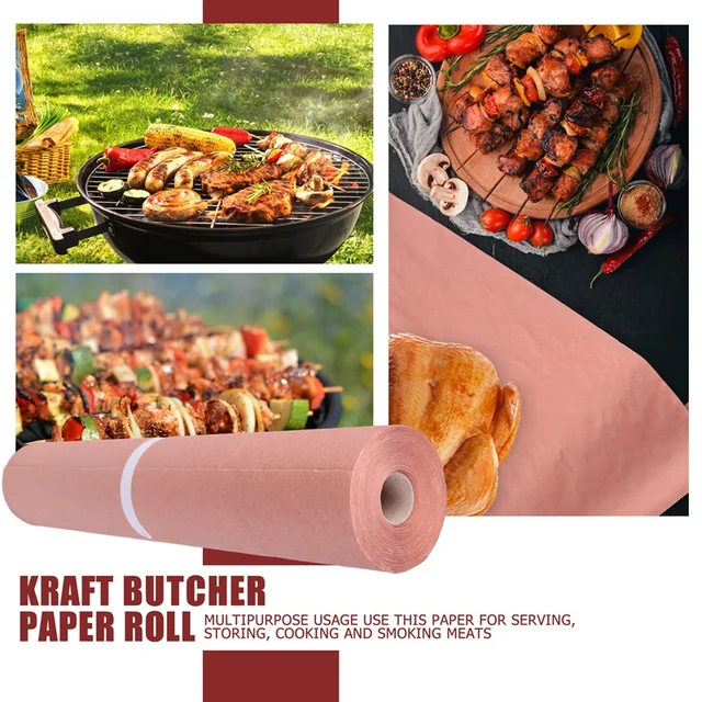 45.7Cmx53. Pink Kraft Butcher Paper Roll Food Grade Peach Wrapping Paper  For Smoking Meat Of All Varieties - AliExpress