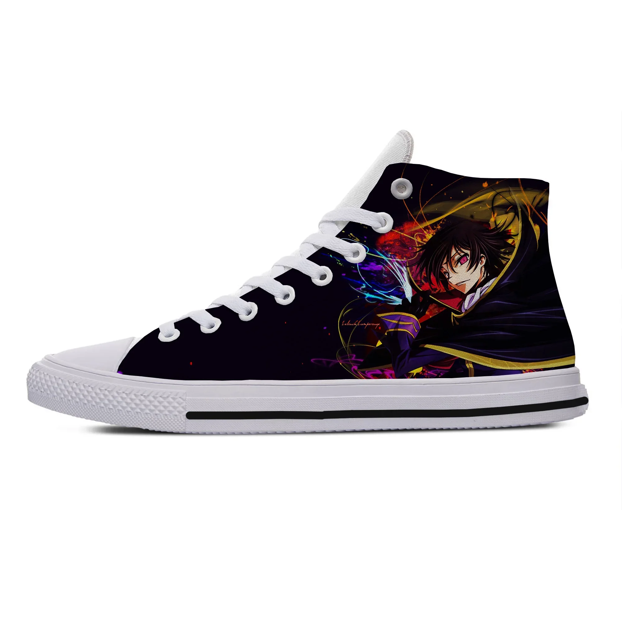 Hot Cool Fashion Funny Cartoon High Quality Summer Sneakers Casual Shoes Men Women Anime Code Geass Casual High Help Board Shoes