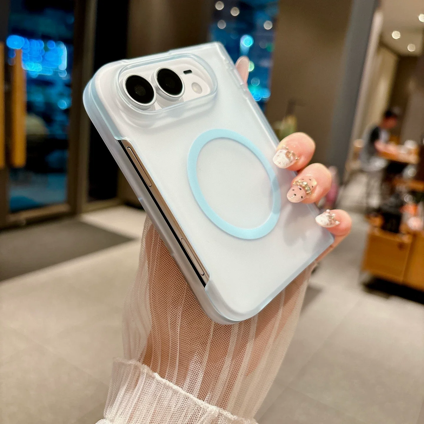 Ultra Thin Frosted Matte Magnetic Shockproof TPU Phone Case