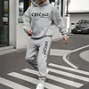 Men's Sports Suits Fashion Tracksuit Women Hoodies + Pants Two Pieces Sets Running Casual Sweatshirts Sweatpants Men's Clothing 6