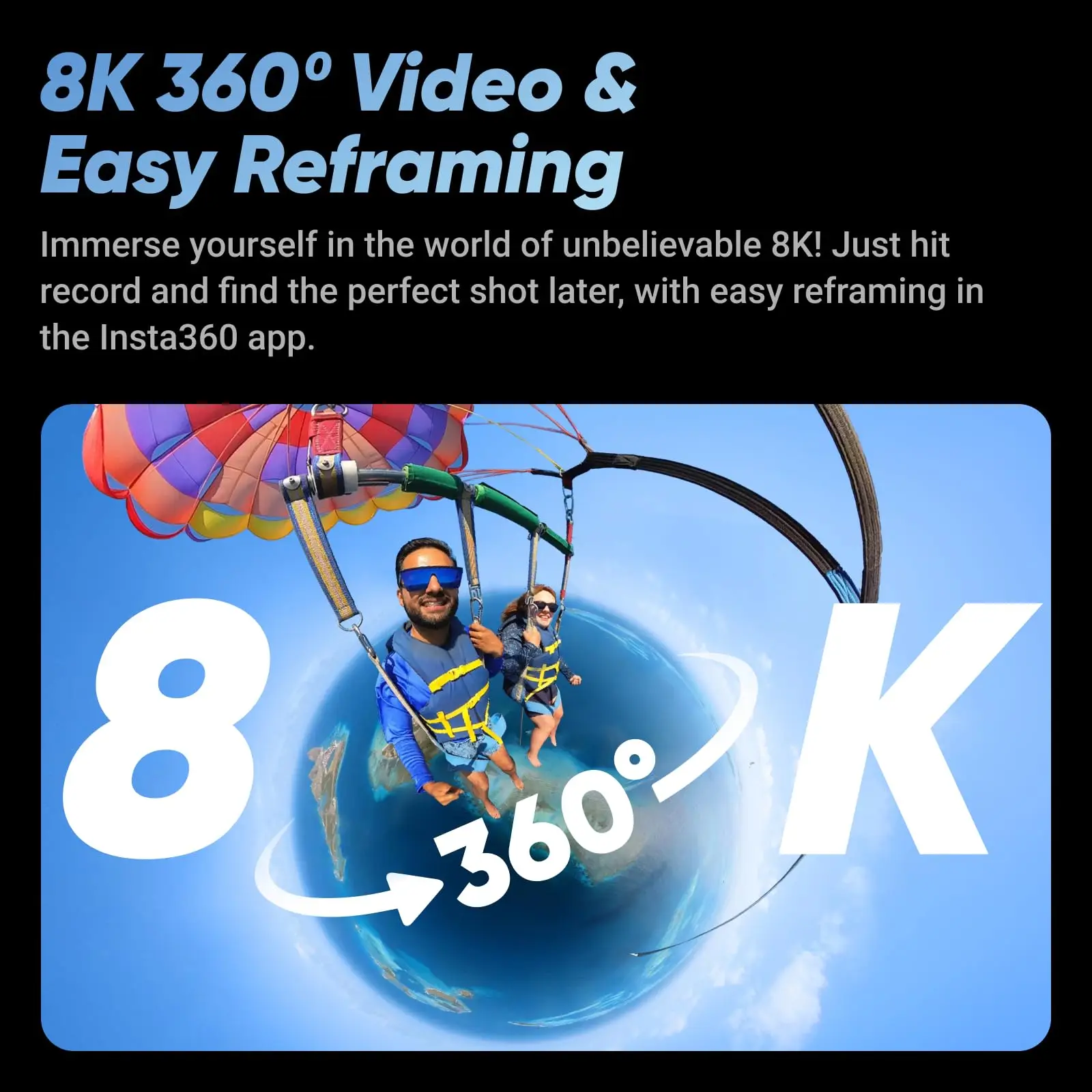 8K 360° action camera, 4K wide-angle video, 135 minutes battery life, AI editing, suitable for sports, travel Insta360 X4 2