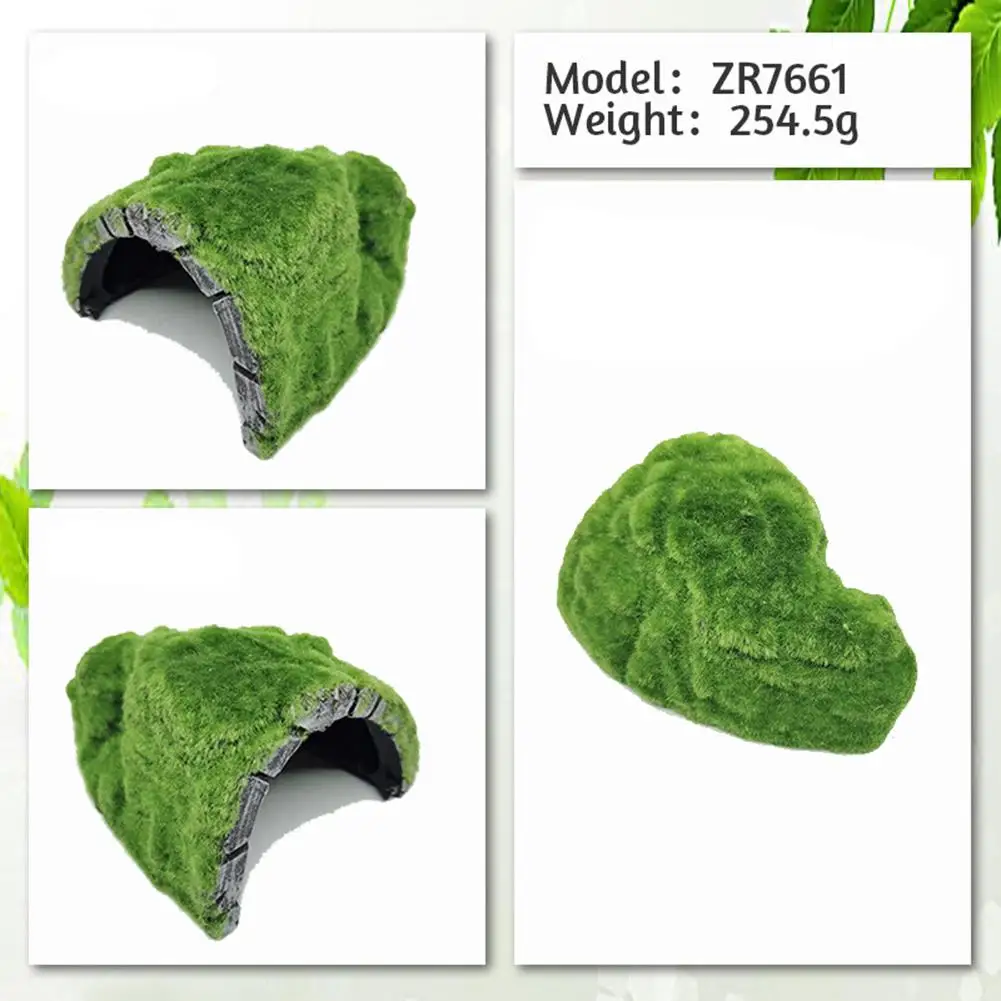 Tortoise Shelter Terrarium House Nest Cave Reptile Box Artificial Ornaments For Fish Tank Aquarium Decoration Accessories aquarium accessories reptile terrarium decor reptile hidden cave decor