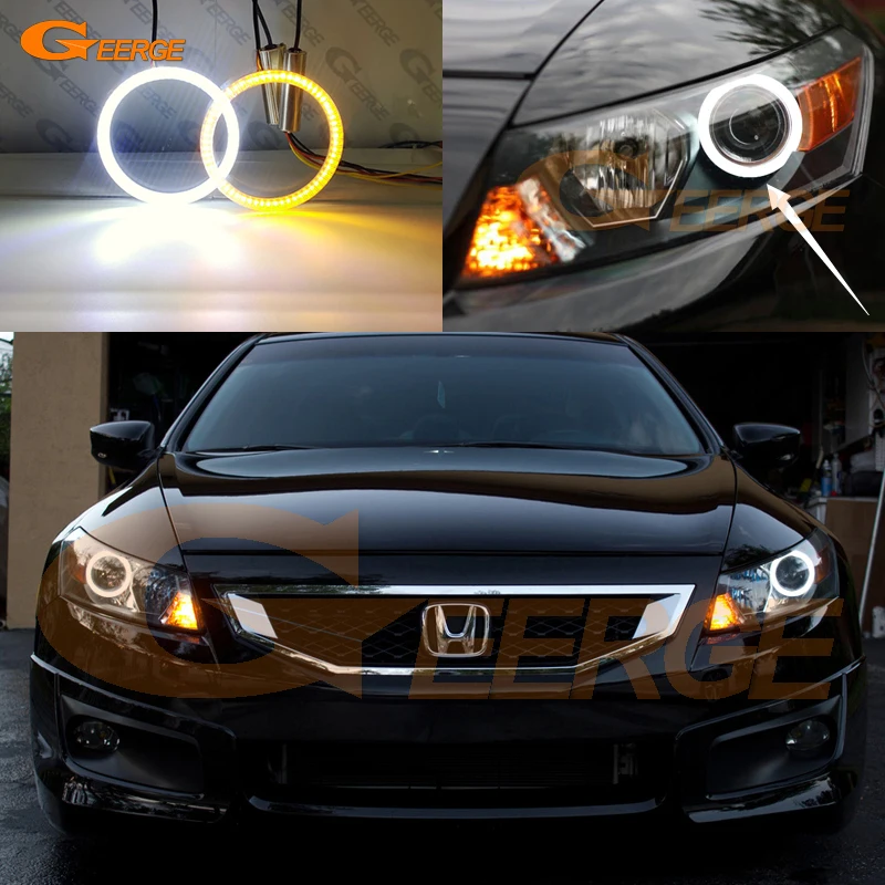 

For Honda Accord Coupe 2008 2009 2010 2011 2012 Excellent Ultra Bright SMD LED Angel Eyes Halo Rings Kit Day Light