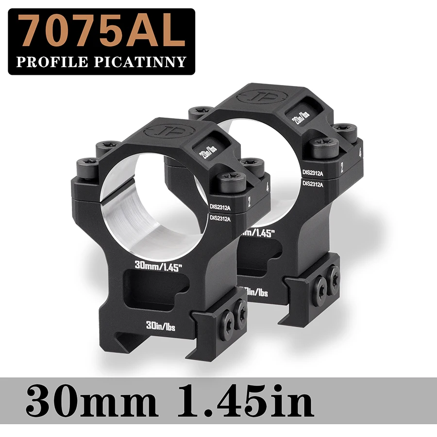 Rifle Scope Mount Ring 7075 Series Aluminum 34mm Medium Profile for Picatinny Rail
