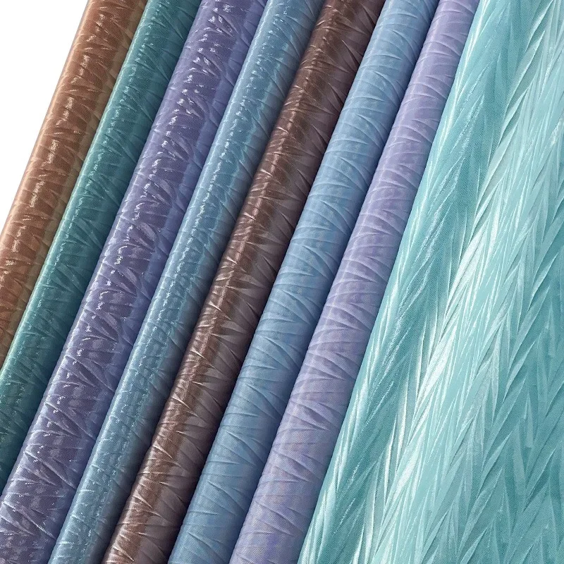 

30x135cm Embossed Leaf Wave Texture Faux Leather Fabric Soft Upholstery Leather for DIY Seats Handbags Cosplay Patchwork Making