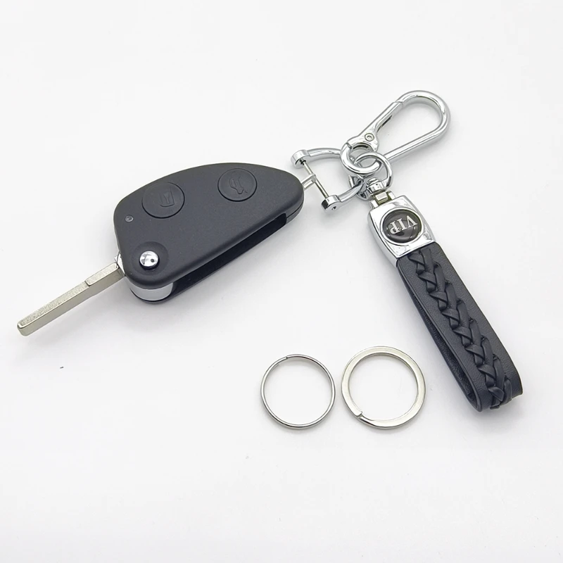 Cocolockey Flip Auto Schlüsselanhänger Shell für ALFA ROMEO 147 156 166 GT JTD 3-Taste Klappfernbedienung Schlüsselgehäuse Uncut Blade Ersatz – Detail 13