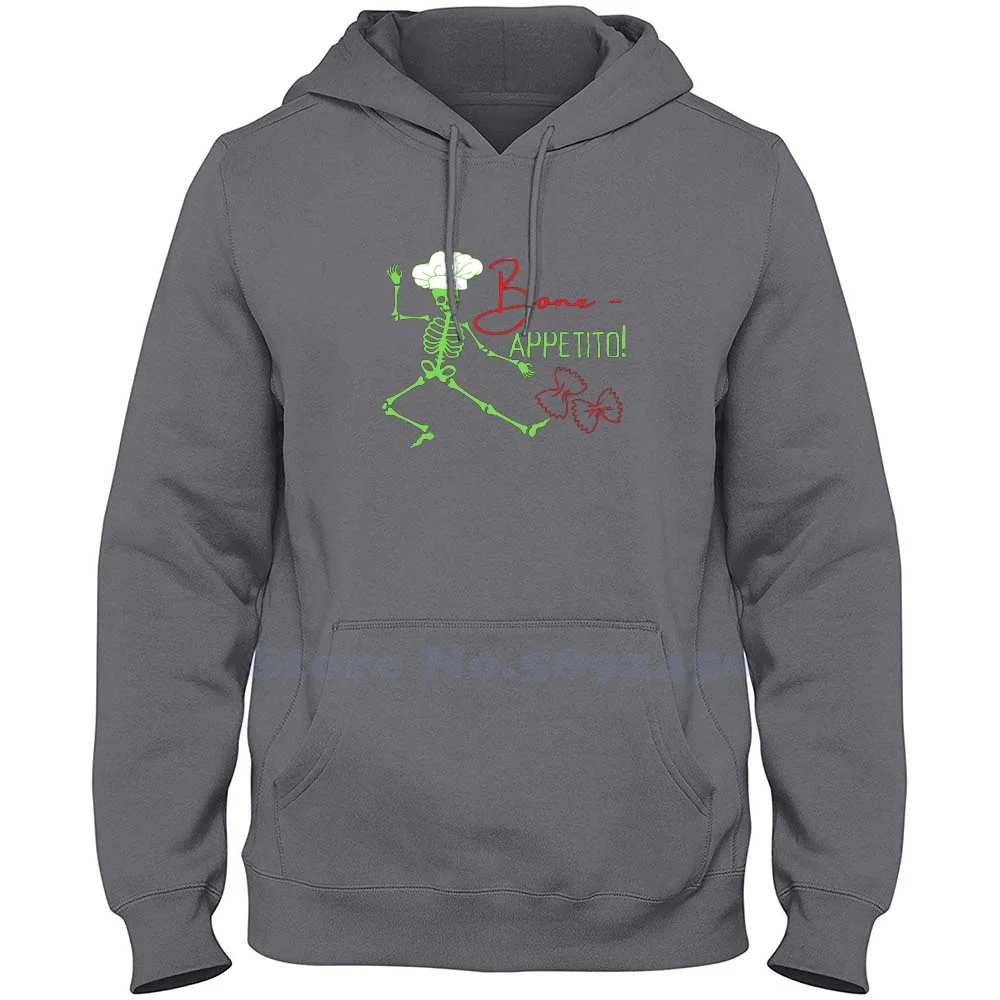 

Funny Italian , Bone Appetito , Buon Appetito , Halloween Chef , Cook Gift Fashion 100% cotton Hoodies High-Quality Sweatshirt